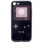 Wholesale iPhone 8 / 7 Design Tempered Glass Hybrid Case (GameBoy)